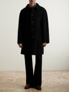 Amomento - Belted Wool-Blend Coat - Black