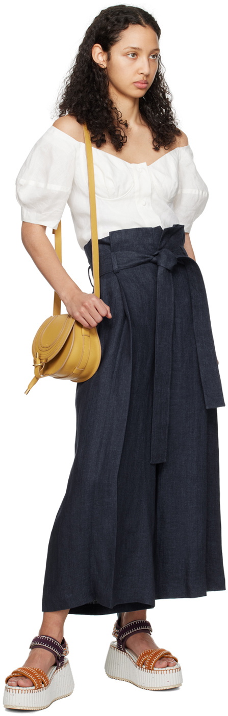 Chloé Yellow Marcie Small Saddle Bag