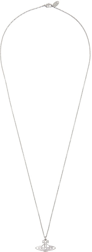 Photo: Vivienne Westwood Silver Thin Lines Short Flat Orb Necklace