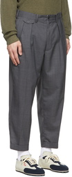 BEAMS PLUS Grey Wool Trousers