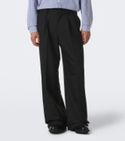 Junya Watanabe Pleated wool twill wide-leg pants