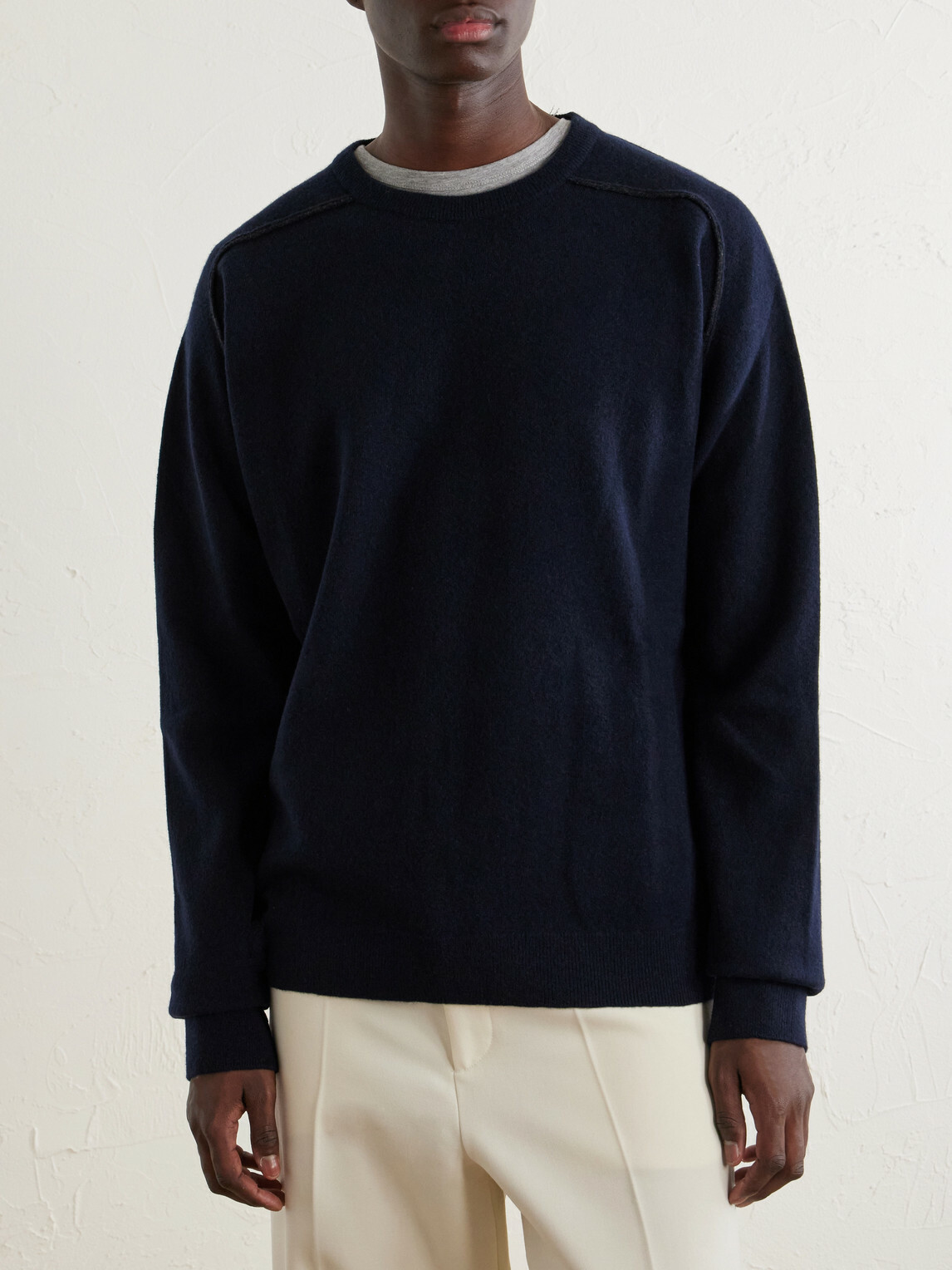 Maison Margiela - Knitted Wool Sweater - Blue