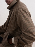 Corridor - Dekalb Houndstooth Wool-Twill Jacket - Brown