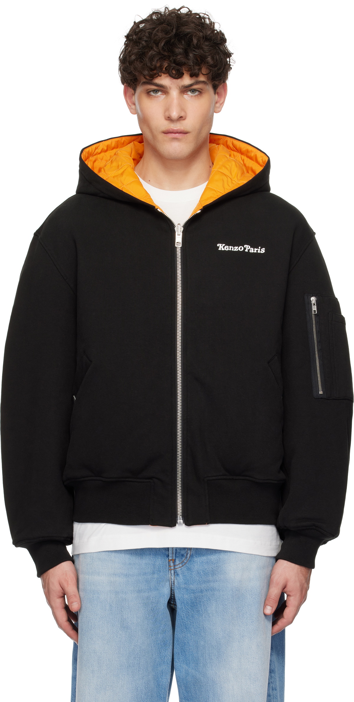 Kenzo Black Kenzo Paris VERDY Edition Embroidered Reversible
