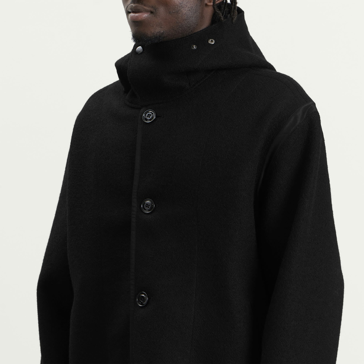 Our Legacy Men's Stamped Wool Liner Jacket in Black