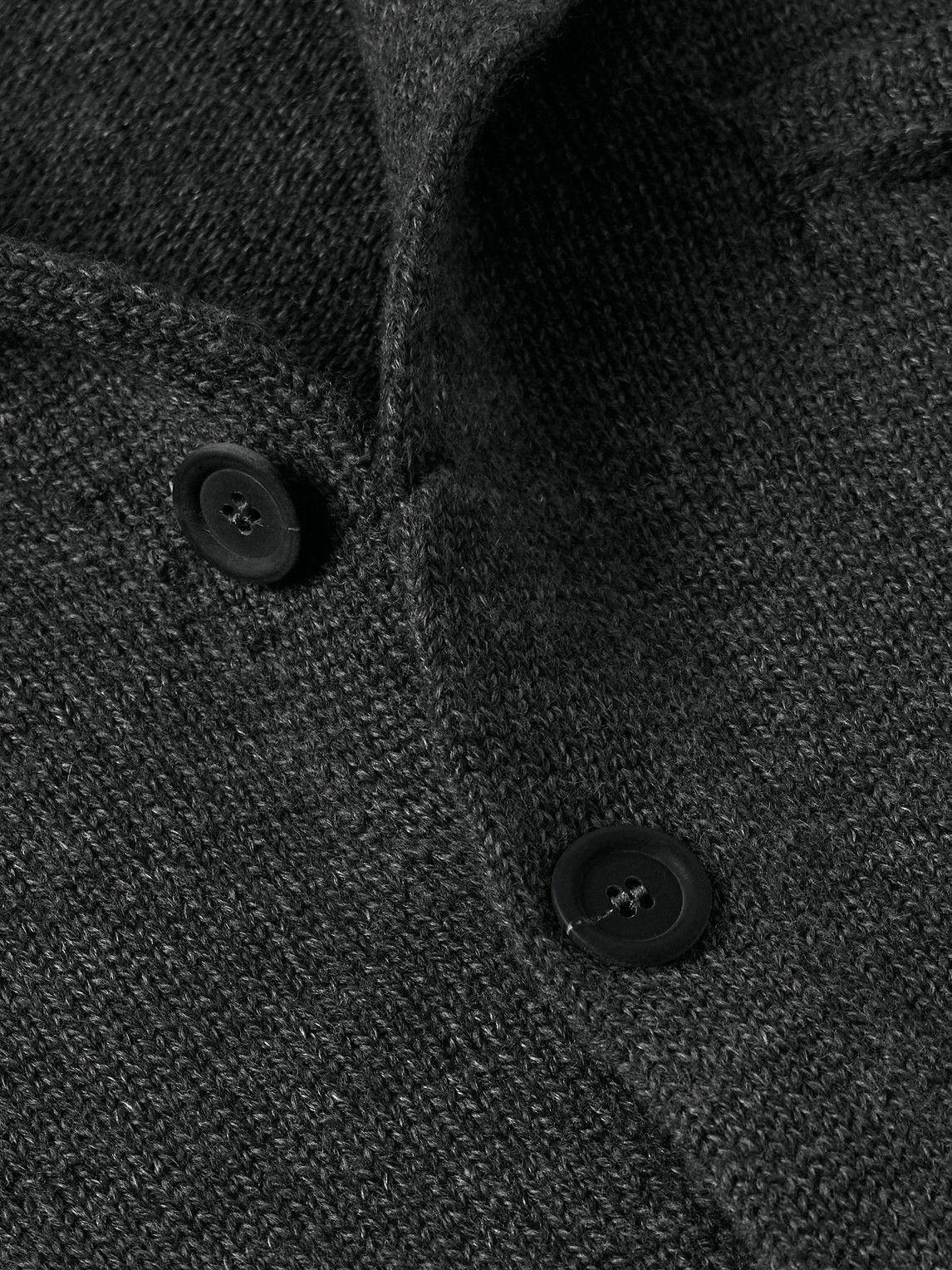 Inis Meáin - New Pub Jacket Wool and Linen-Blend Cardigan - Gray