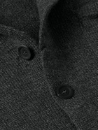 Inis Meáin - New Pub Jacket Wool and Linen-Blend Cardigan - Gray