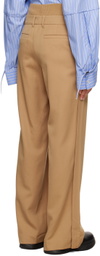 Wooyoungmi Beige Paneled Trousers