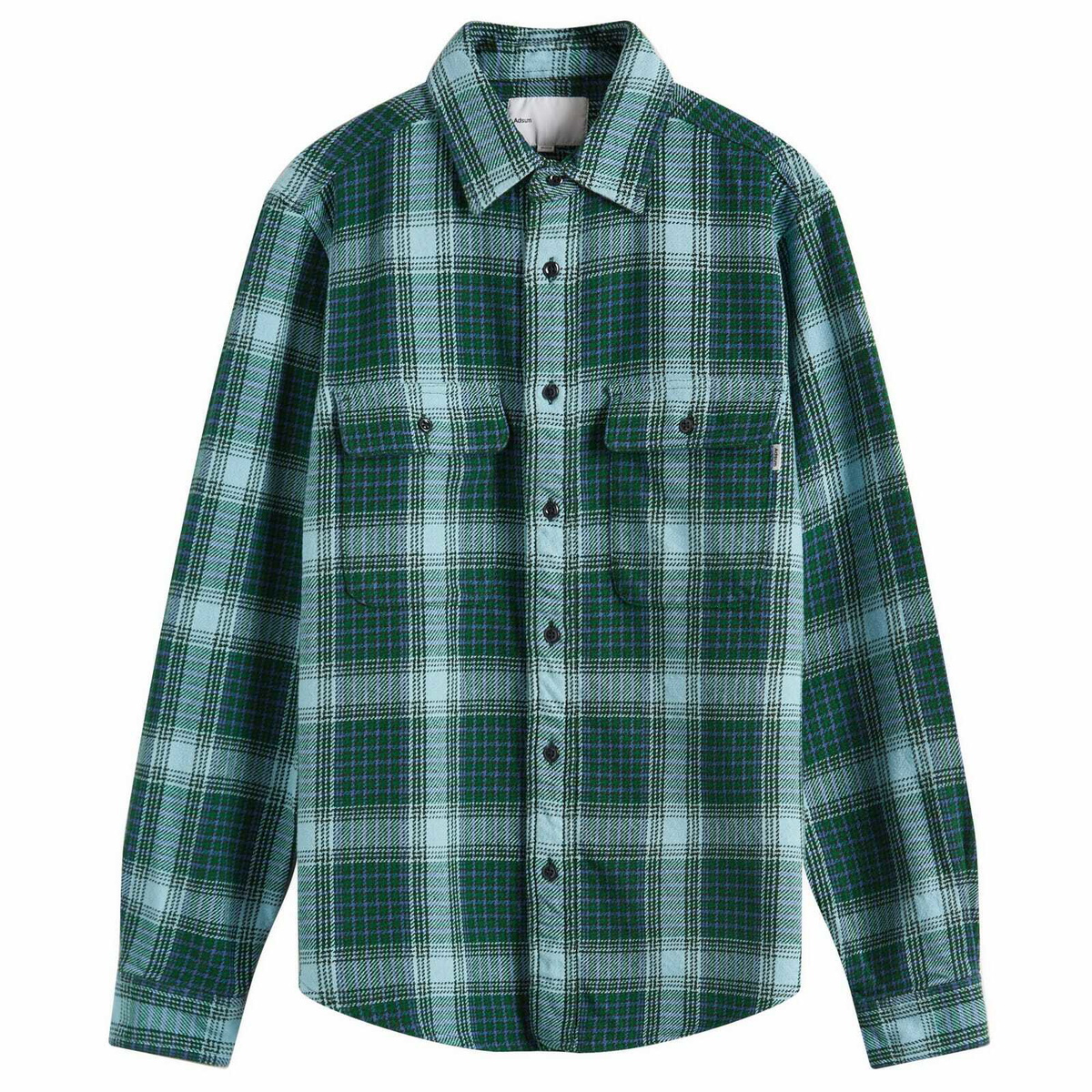 Adsum Men's Classic Plaid Workshirt in Green Check