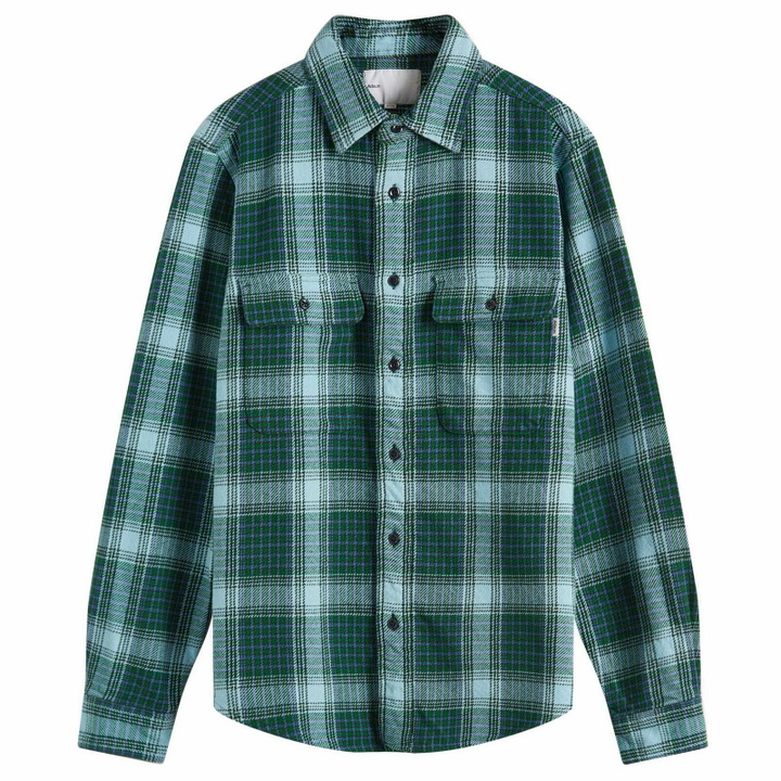 Photo: Adsum Men's Classic Plaid Workshirt in Green Check