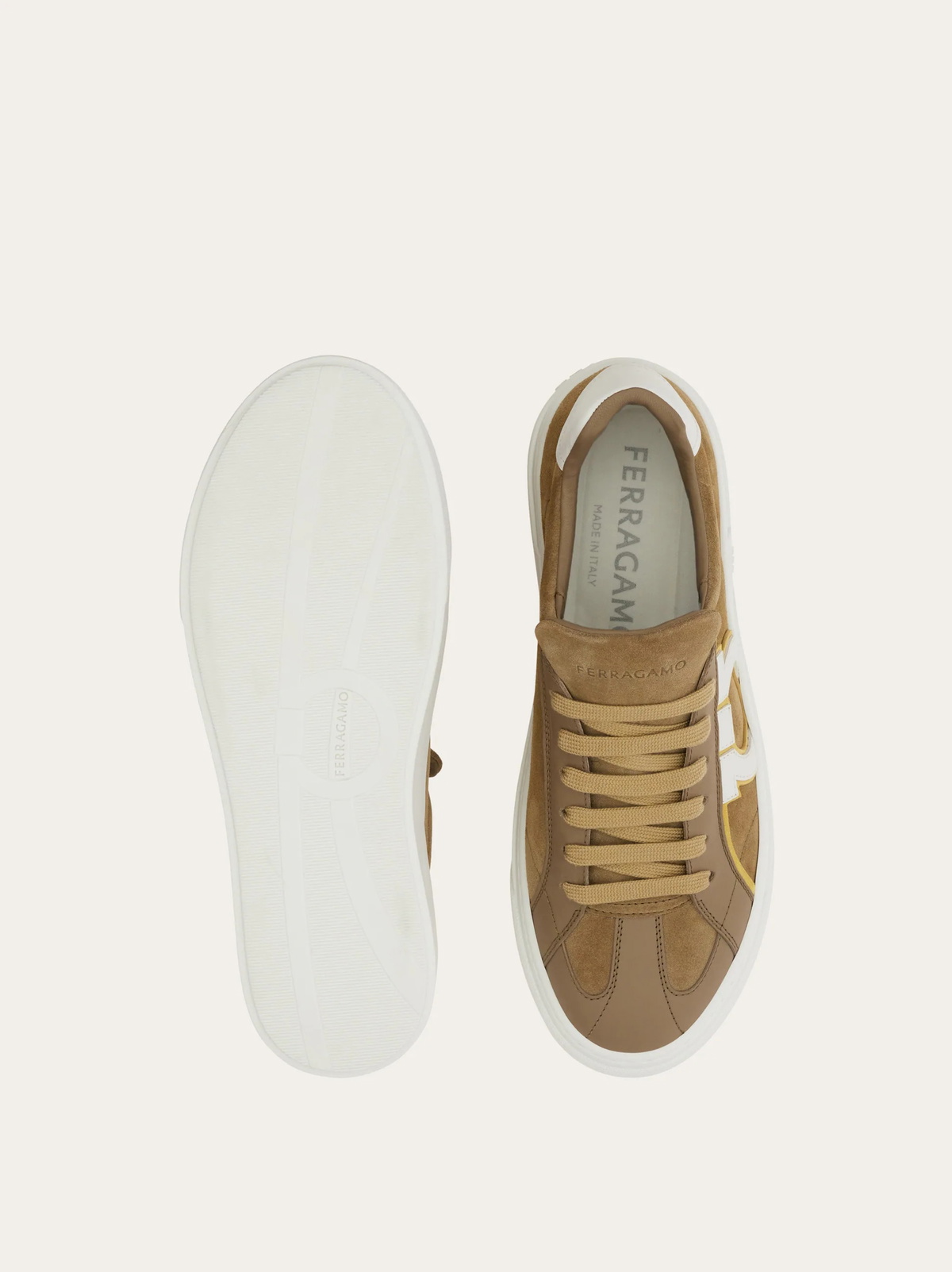 Ferragamo Mens Gancini sneaker in Green