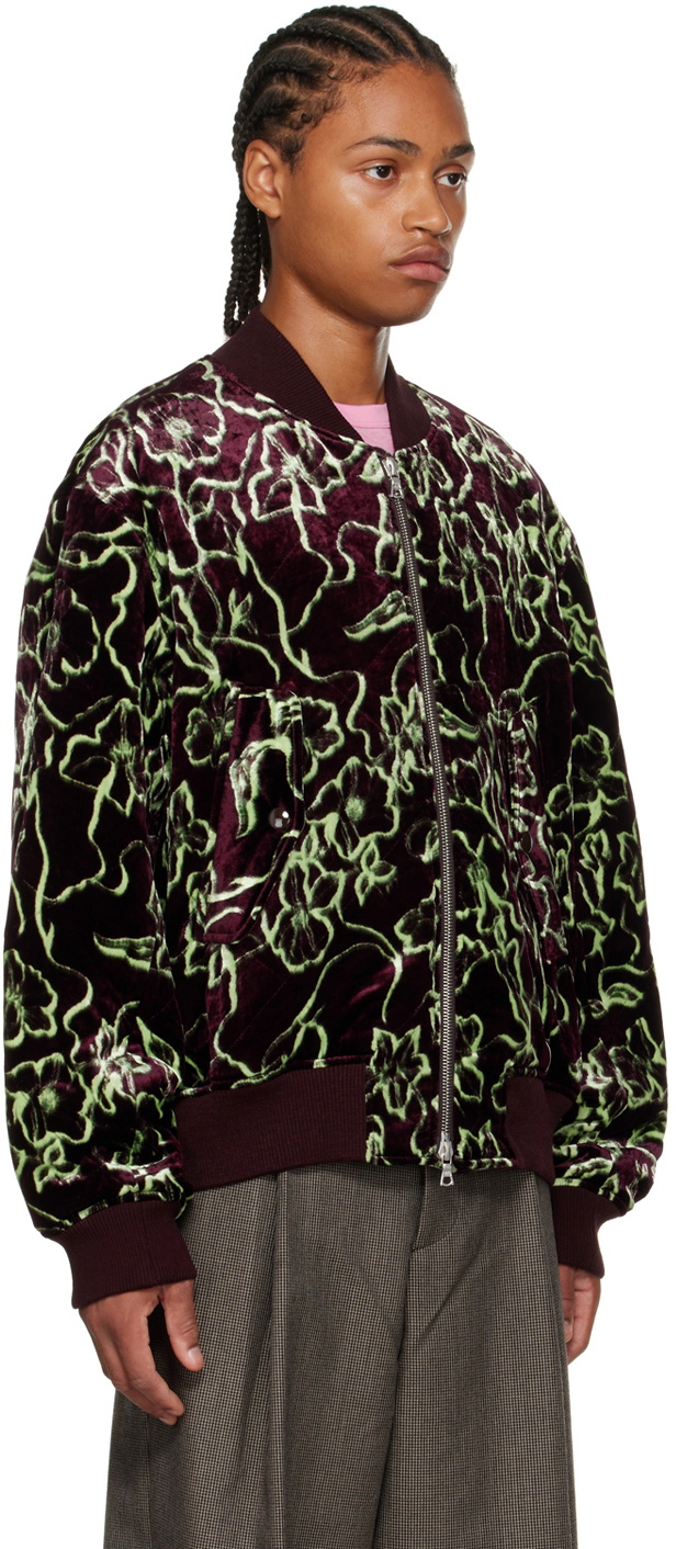 ジャケット・アウター DRIES VAN NOTEN 21AW Bomber Jacket DRIES VAN NOTEN Zip-Detailed Shell Bomber Jacket for Men