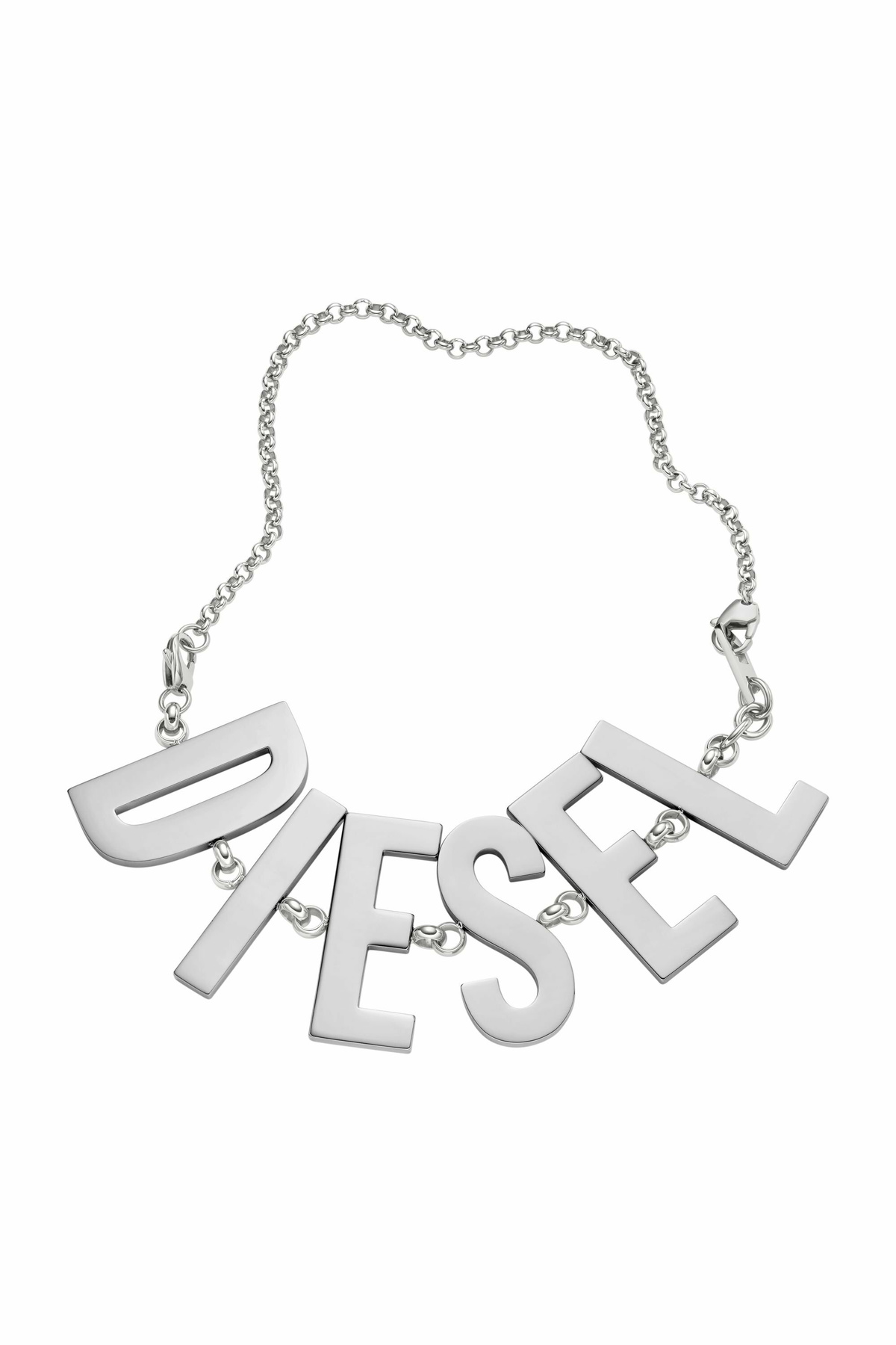 Diesel Stainless steel chain necklace/bracelet - Necklaces - Unisex - Silver