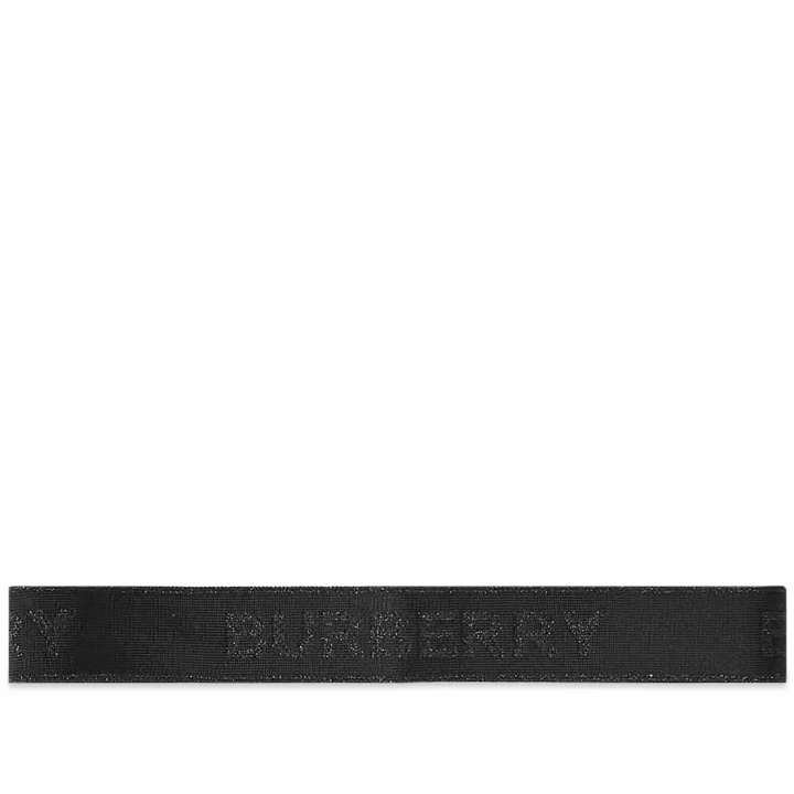 Photo: Burberry Men's Logo Headband in Black/Black
