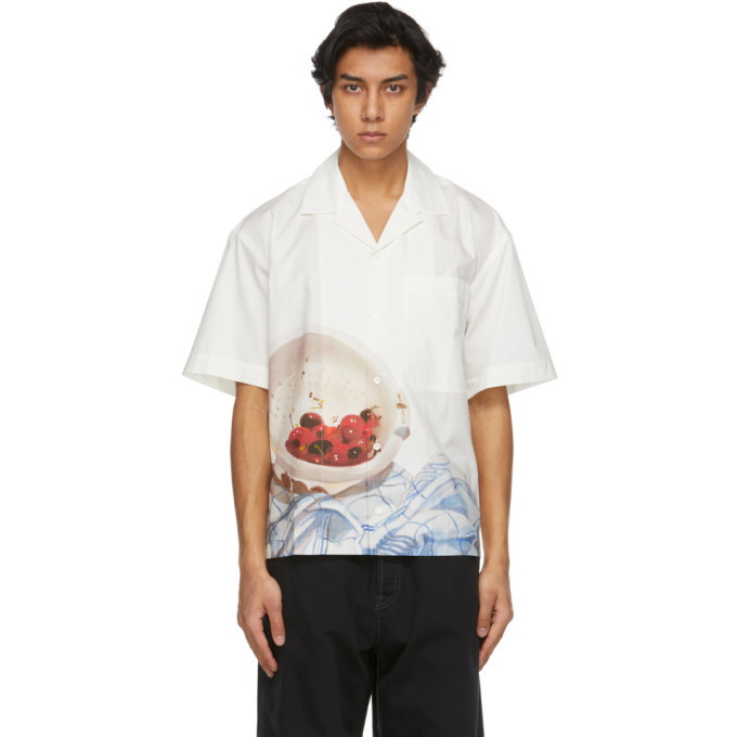 Photo: Jacquemus White Cherries La Chemise Jean Short Sleeve Shirt