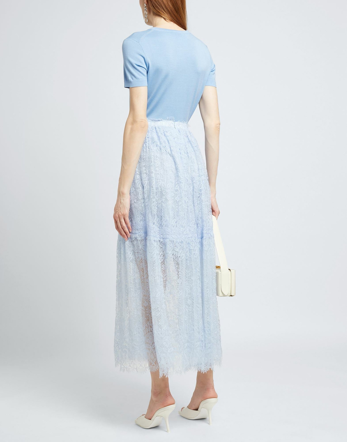 Ermanno Scervino Womens Maxi skirt in Sky blue