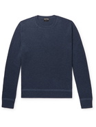 TOM FORD - Cashmere and Wool-Blend Sweater - Blue