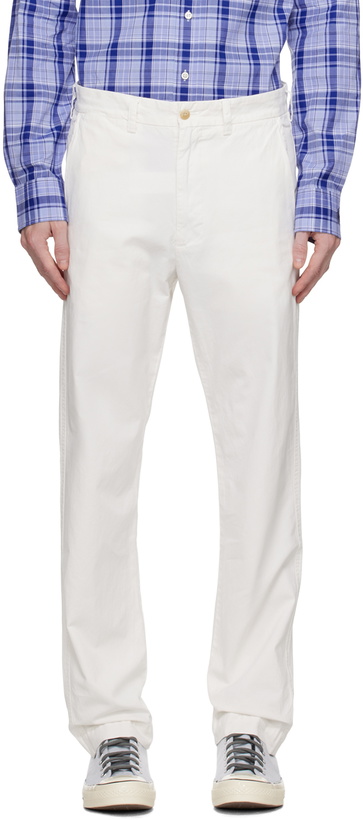 Photo: Polo Ralph Lauren White Straight Fit Trousers