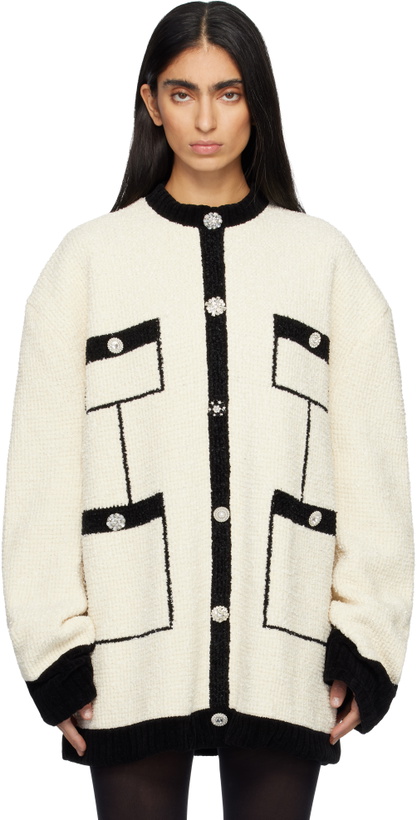 Photo: MARIE ADAM-LEENAERDT Off-White Covered Tweed Sweater