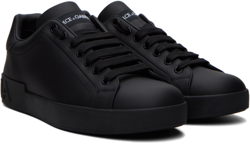 【Dolce&Gabbana】 PORTOFINO スニーカー ブラック Calfskin Portofino sneakers in Black for Men | Dolce&Gabbana® US