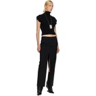 Rick Owens Black Tower Sliced Maxi Skirt