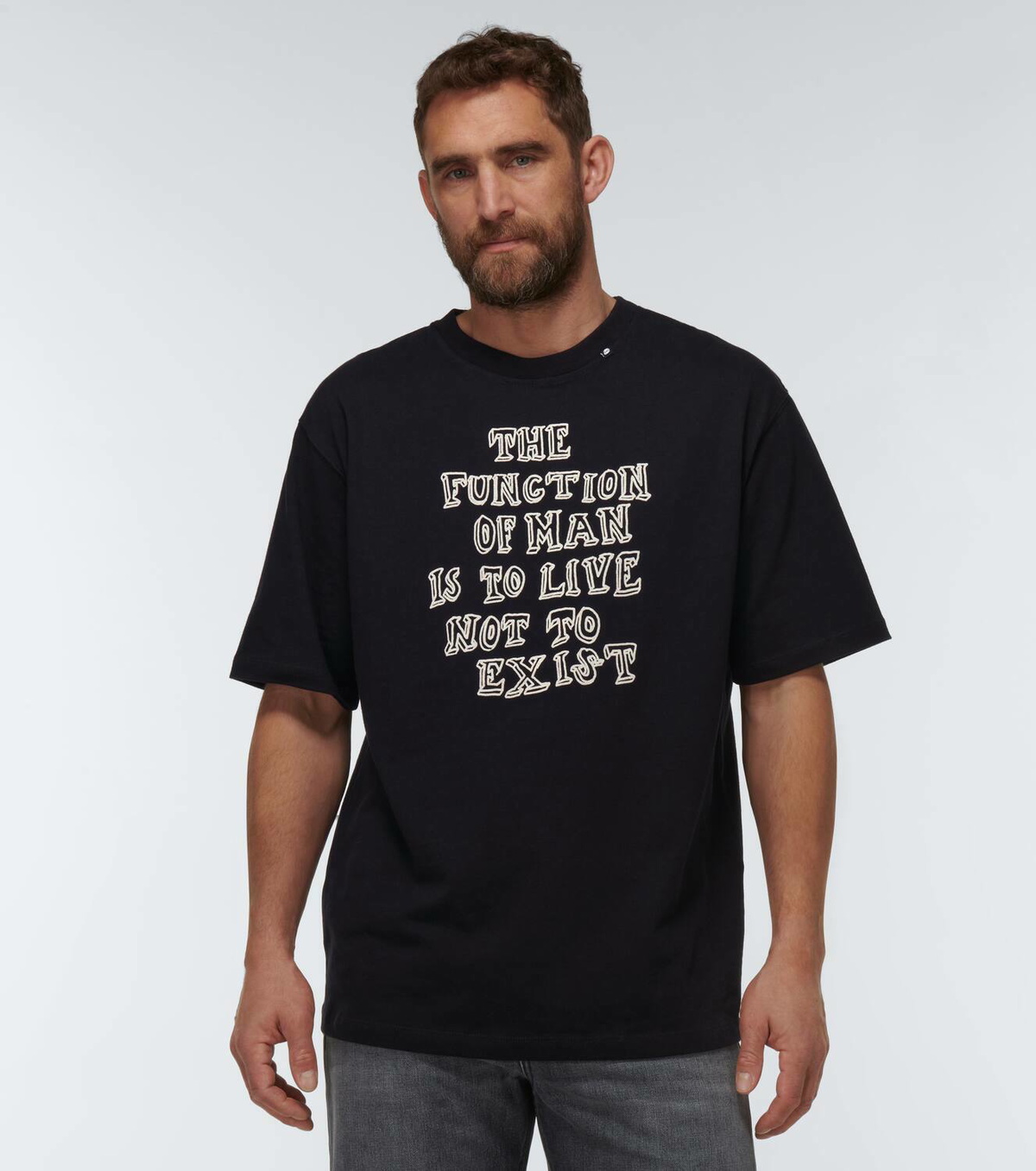 Due Diligence Printed cotton jersey T-shirt