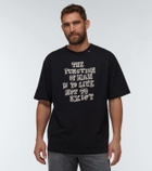 Due Diligence Printed cotton jersey T-shirt