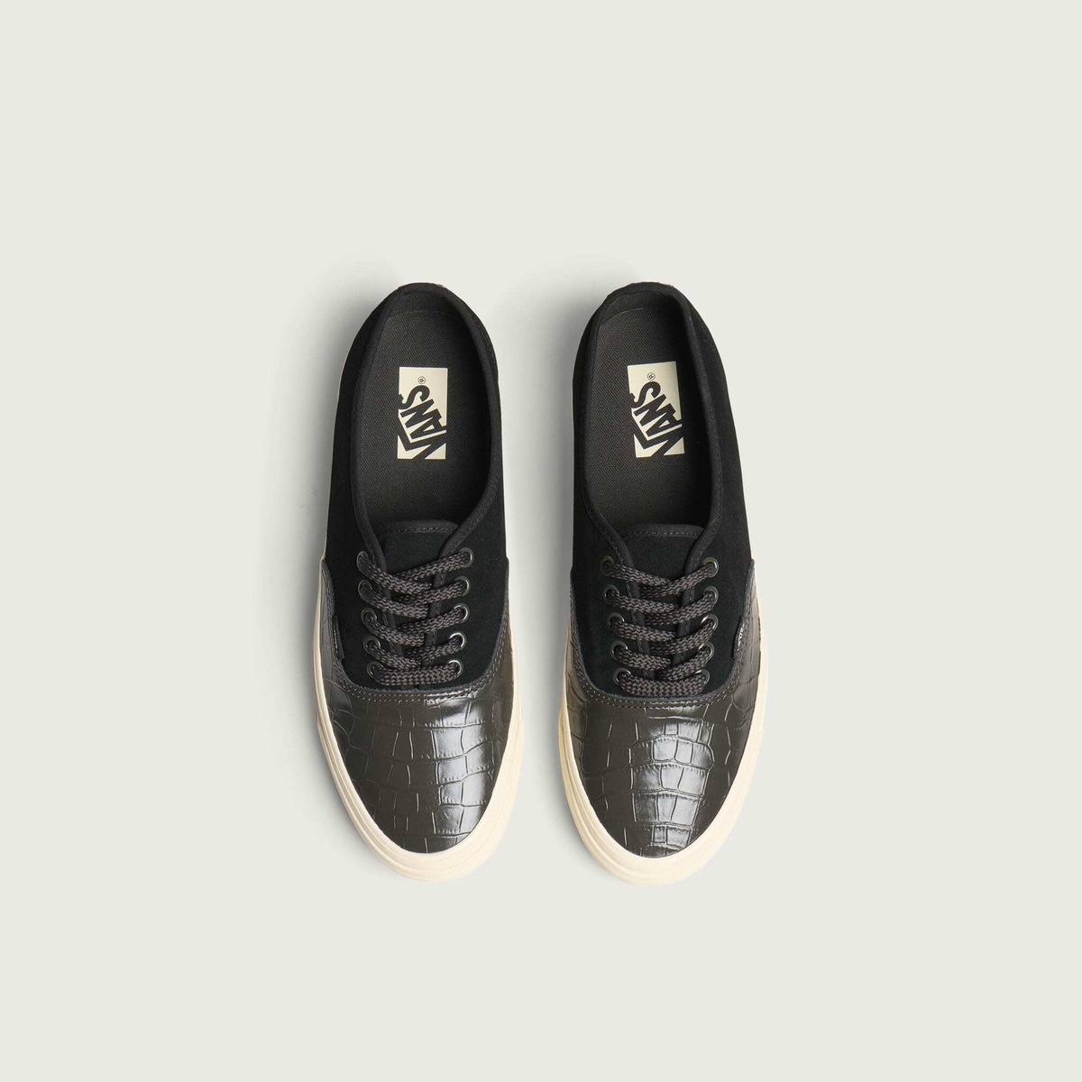 Vans LX Authentic 44 Sneaker in Black/Sand White