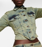 KNWLS - Claw cropped denim jacket