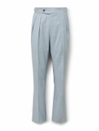 Richard James - Hepworth Slim-Fit Pleated Wool Suit Trousers - Blue