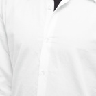 Dries Van Noten Men's Curled Poplin Shirt in White