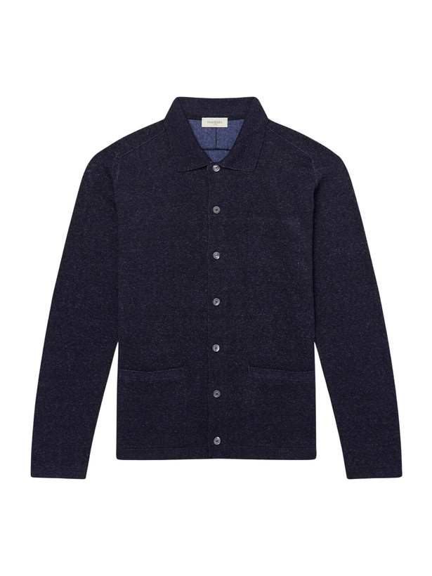 Photo: PIACENZA 1733 - Silk and Linen-Blend Chore Overshirt - Blue