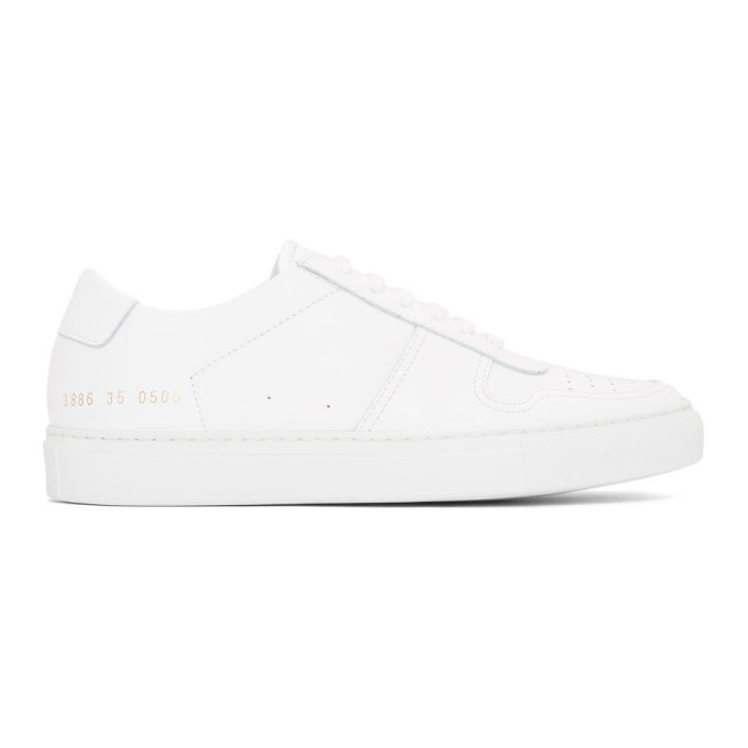 Photo: Woman by Common Projects White BBall Low Sneakers