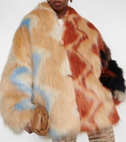 Missoni Zig Zag faux fur coat