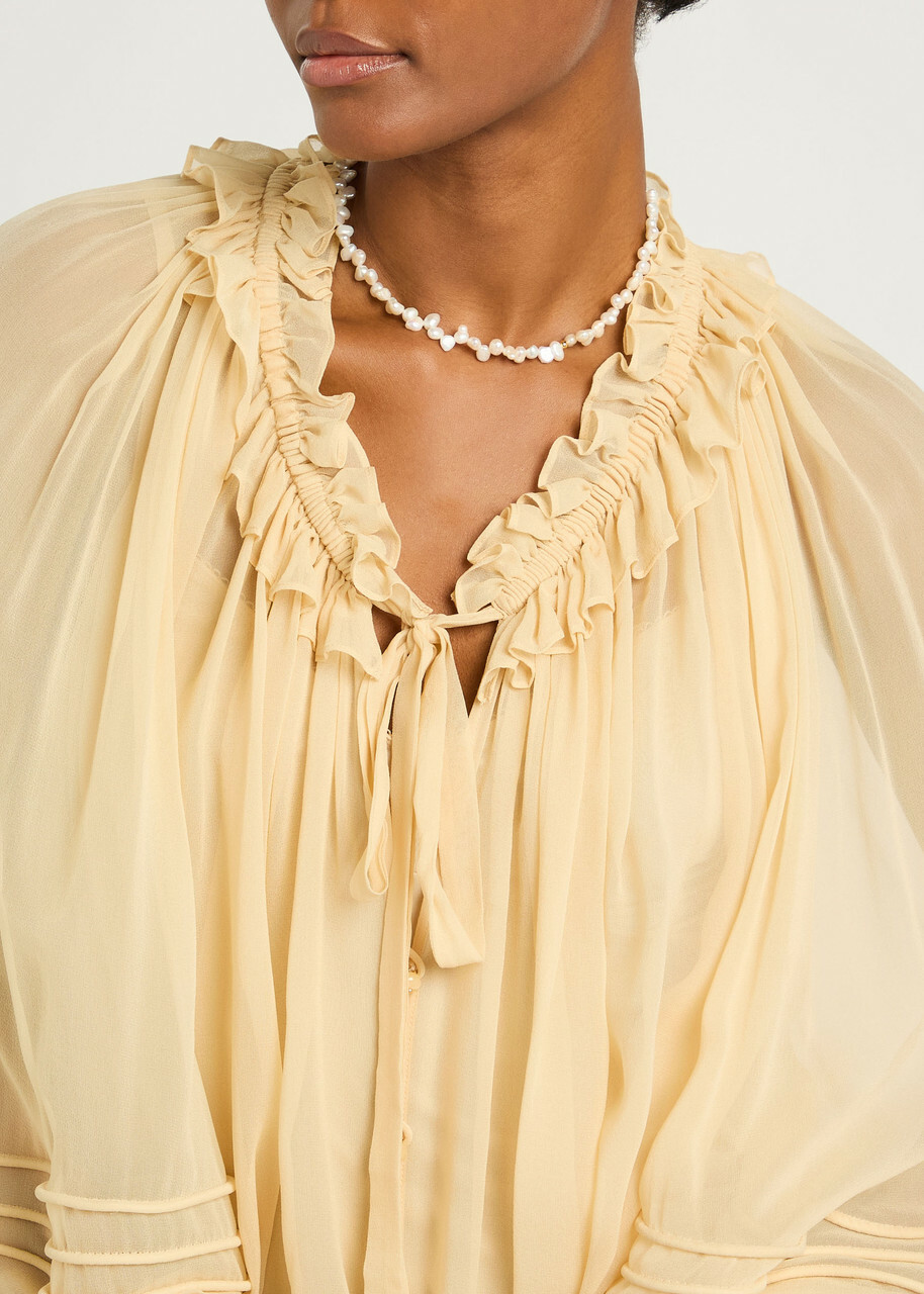 Anni LU Pearly Drop 18kt Gold-plated Necklace - Pearl - One Size
