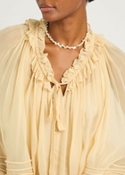 Anni LU Pearly Drop 18kt Gold-plated Necklace - Pearl - One Size