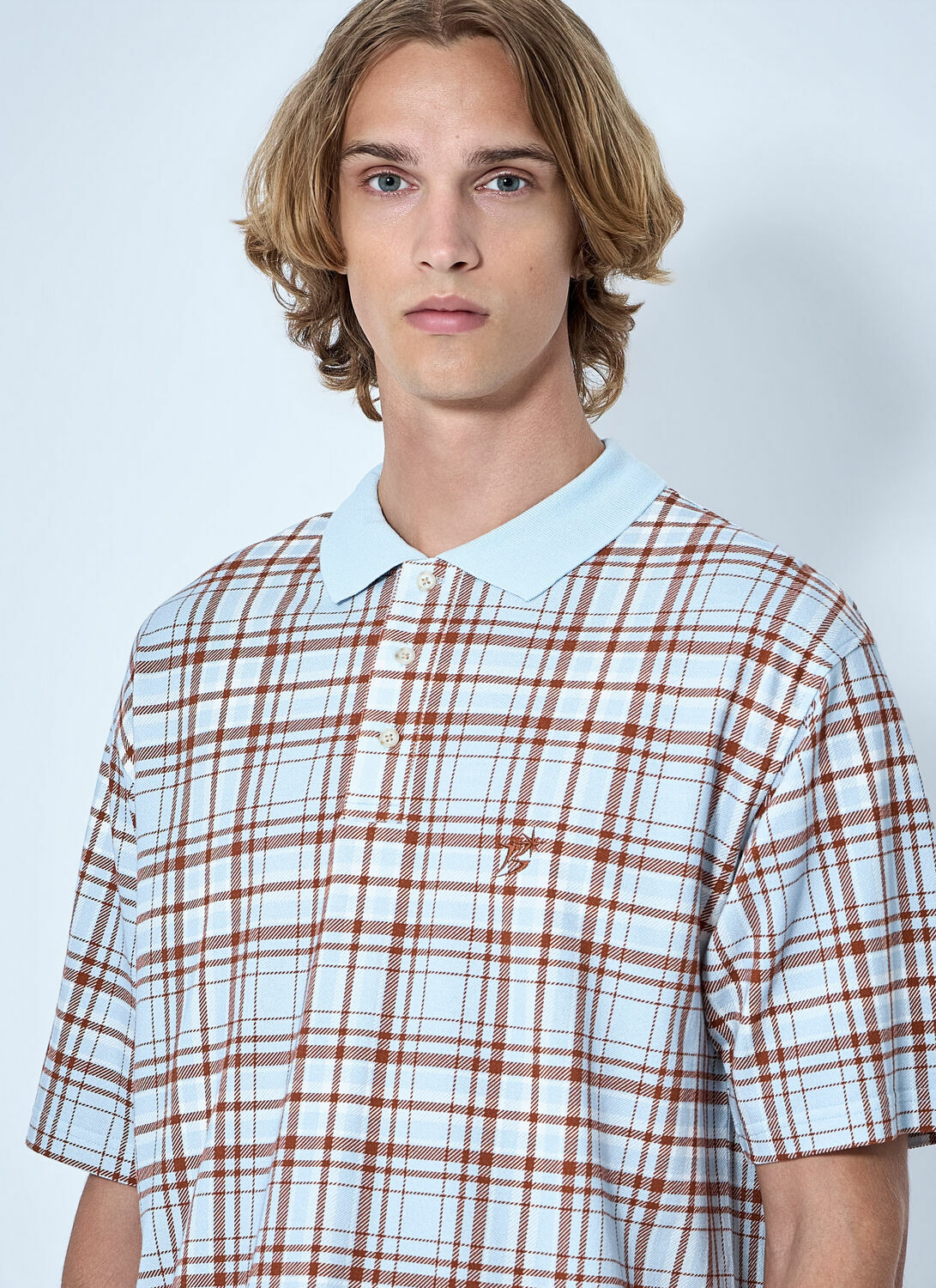 Bott Plaid Polo Shirt