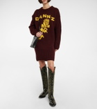Ganni - Embroidered leather cowboy boots