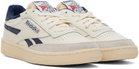 Reebok Classics Off-White & Navy Club C Revenge Vintage Sneakers