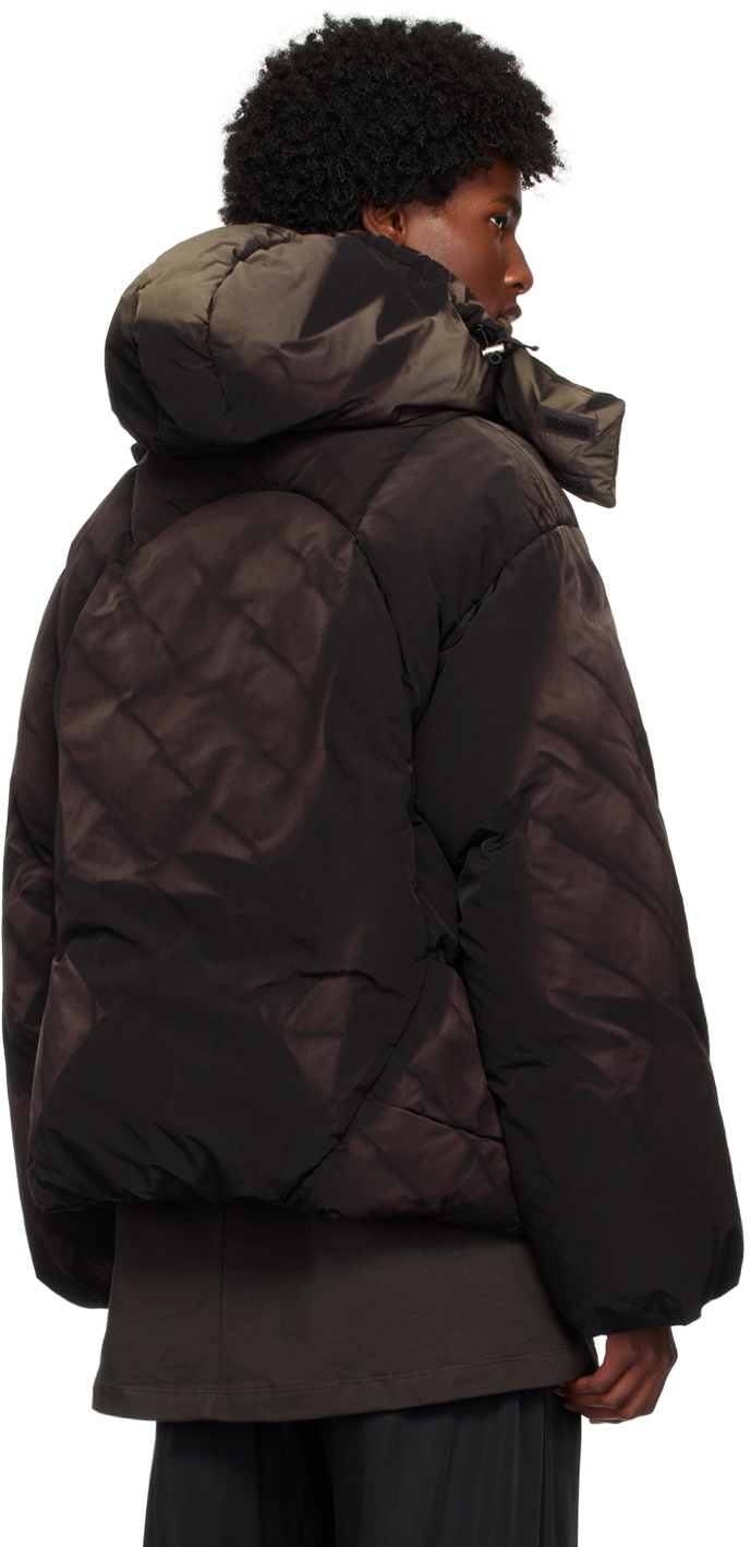JiyongKim Black Sun-Bleached Twisted Down Jacket