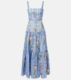 Agua by Agua Bendita Lima printed linen maxi dress