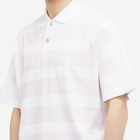 Stone Island Men's Marina Stripe Polo Shirt in White