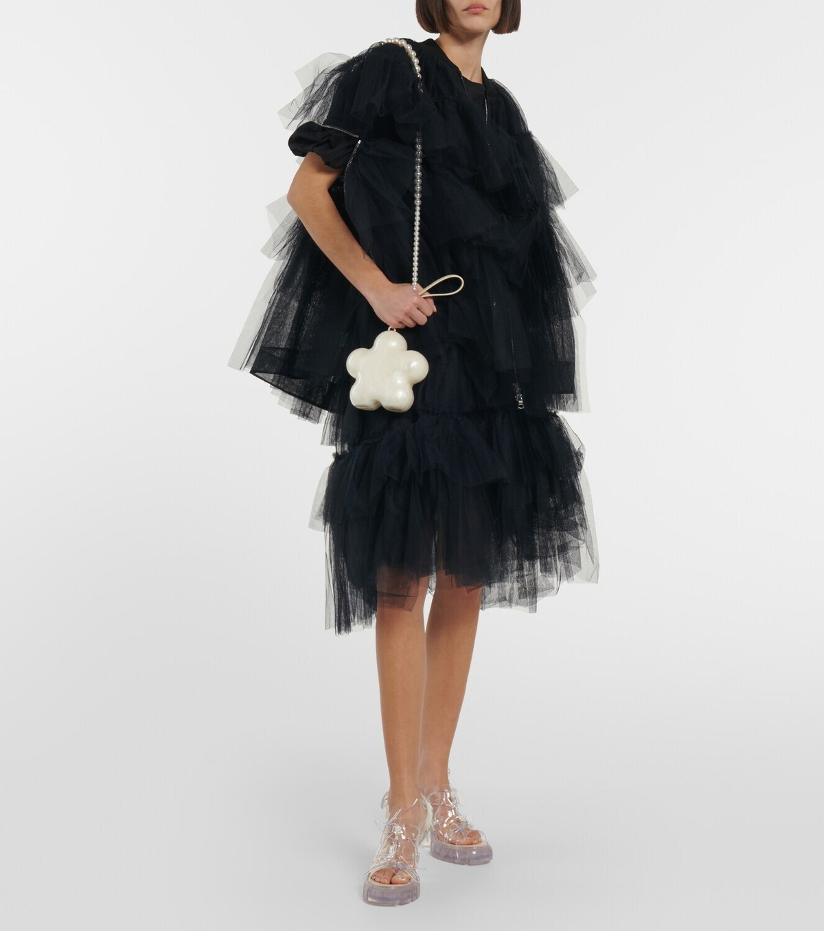 Simone Rocha - Tiered tulle jacket Simone Rocha