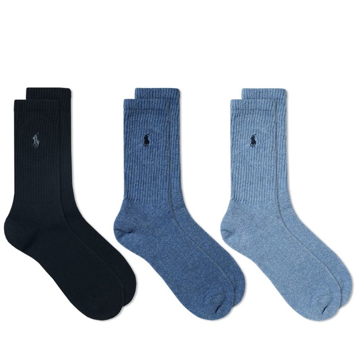 Photo: Polo Ralph Lauren Assorted Sock - 3 Pack