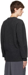 LEMAIRE Gray V-Neck Sweater