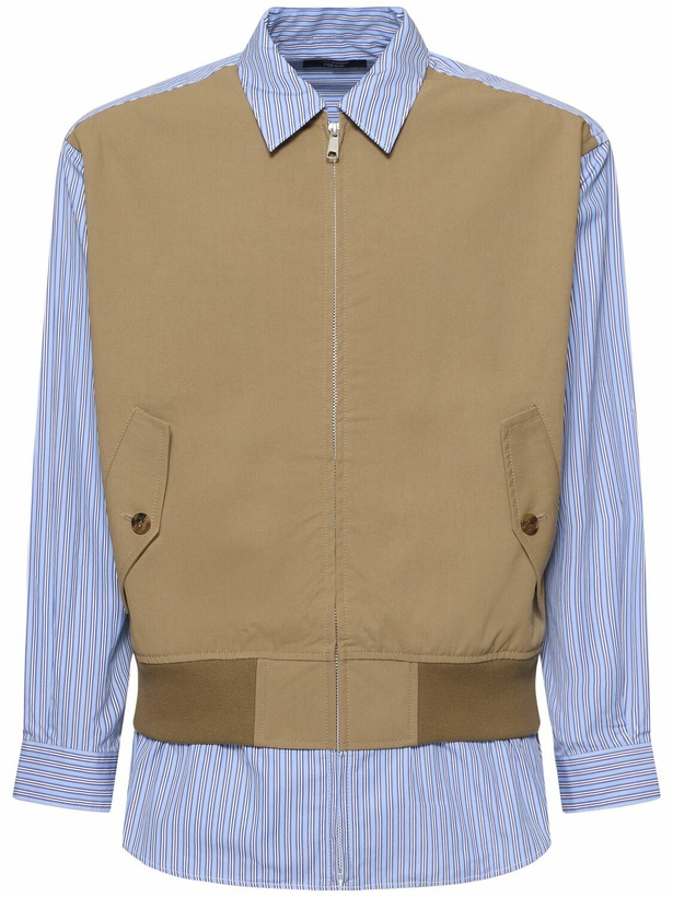 Photo: COMME DES GARÇONS HOMME Cotton Striped Patchwork Jacket