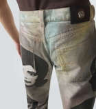 Versace Printed straight jeans