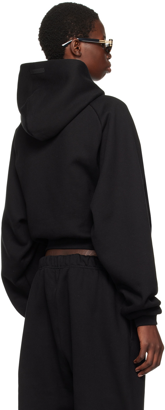 パーカー FOG ESSENCIALS CUTOFF SLEEVEHOODIE Fear of God ESSENTIALS Black Cropped Hoodie Fear Of God Essentials