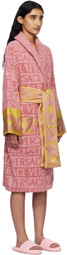Versace Underwear Pink 'I Heart Baroque' Bathrobe