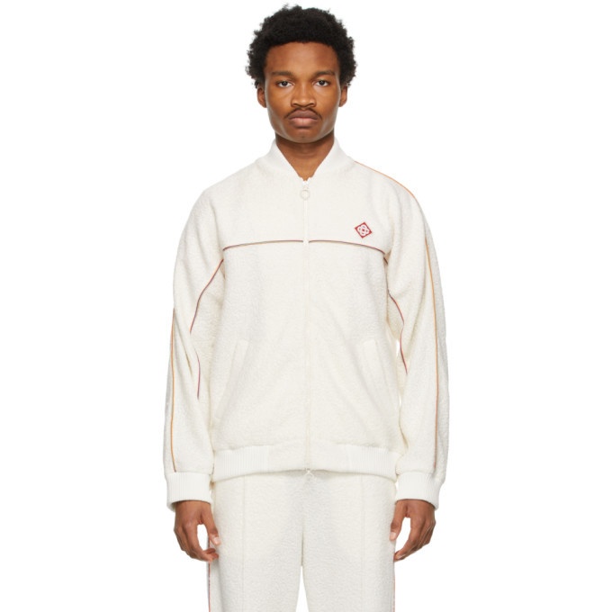 Photo: Casablanca Off-White Piped Terry Track Jacket